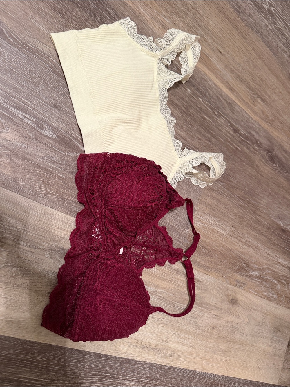 Maurice’s Bralette Bundle - Burgundy & Cream
